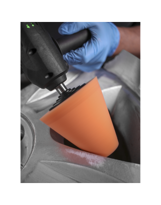 Buffing & Polishing Foam Cone Orange/Firm