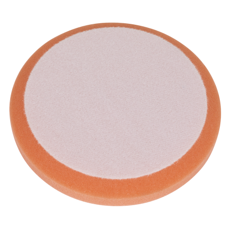 Tête de Polissage et Mousse de Polissage Velcro Ø150 x 25mm Orange/Ferme