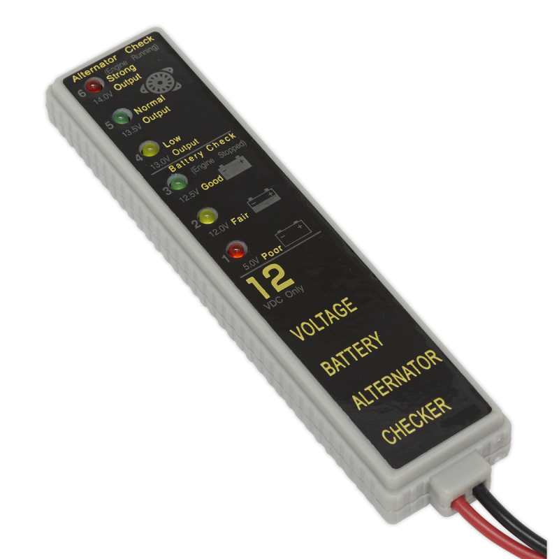 Battery & Alternator Tester 12V LED