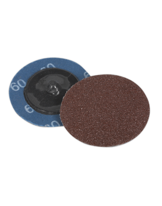 Quick-Change Sanding Disc Ø50mm 60Grit Pack of 10