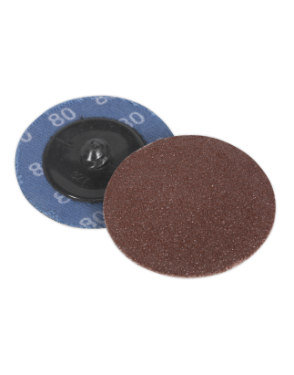 Quick-Change Sanding Disc Ø50mm 80Grit Pack of 10