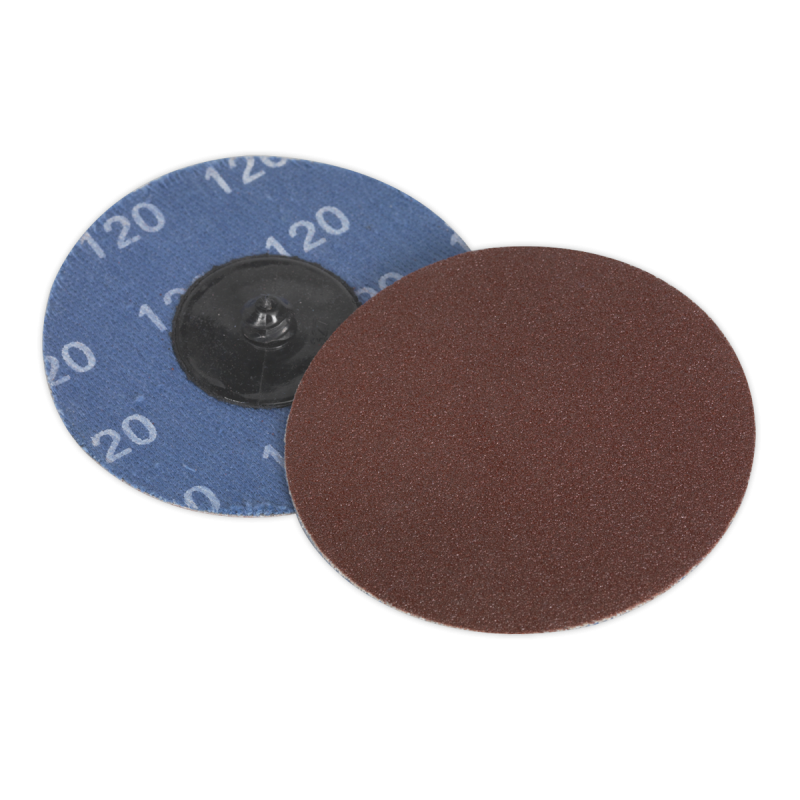 Quick-Change Sanding Disc Ø75mm 120Grit Pack of 10