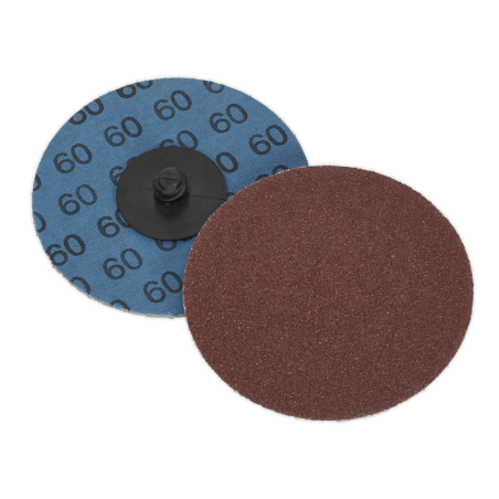 Quick-Change Sanding Disc Ø75mm 60Grit Pack of 10