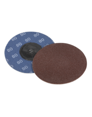 Quick-Change Sanding Disc Ø75mm 80Grit Pack of 10