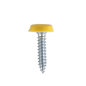 Numberplate Screw Plastic Enclosed Head 4.8 x 24mm Yellow Pack of 50