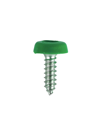 Green Numberplate Screws 4.8 x 18mm - Pack of 50