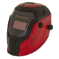 Casque de soudage à obscurcissement automatique teinte 9-13 - rouge