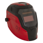 Casque de soudage à obscurcissement automatique teinte 9-13 - rouge