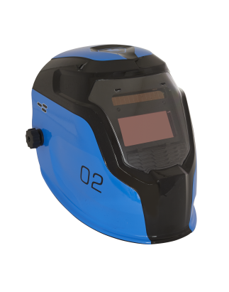 Auto Darkening Welding Helmet Shade 9-13 - Blue