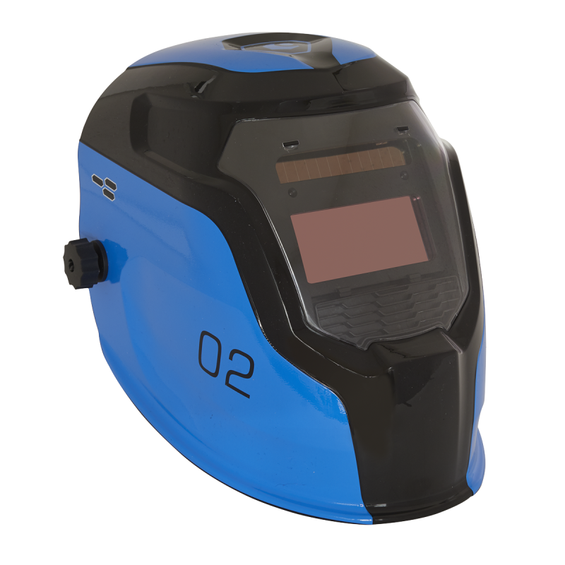 Auto Darkening Welding Helmet Shade 9-13 - Blue