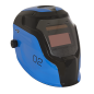 Casque de soudage à obscurcissement automatique teinte 9-13 - bleu