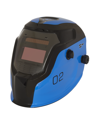 Auto Darkening Welding Helmet Shade 9-13 - Blue