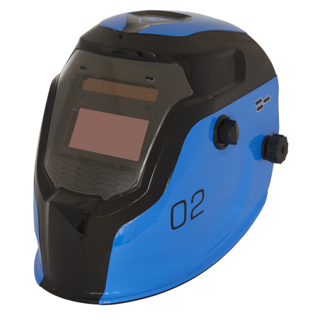 Auto Darkening Welding Helmet Shade 9-13 - Blue