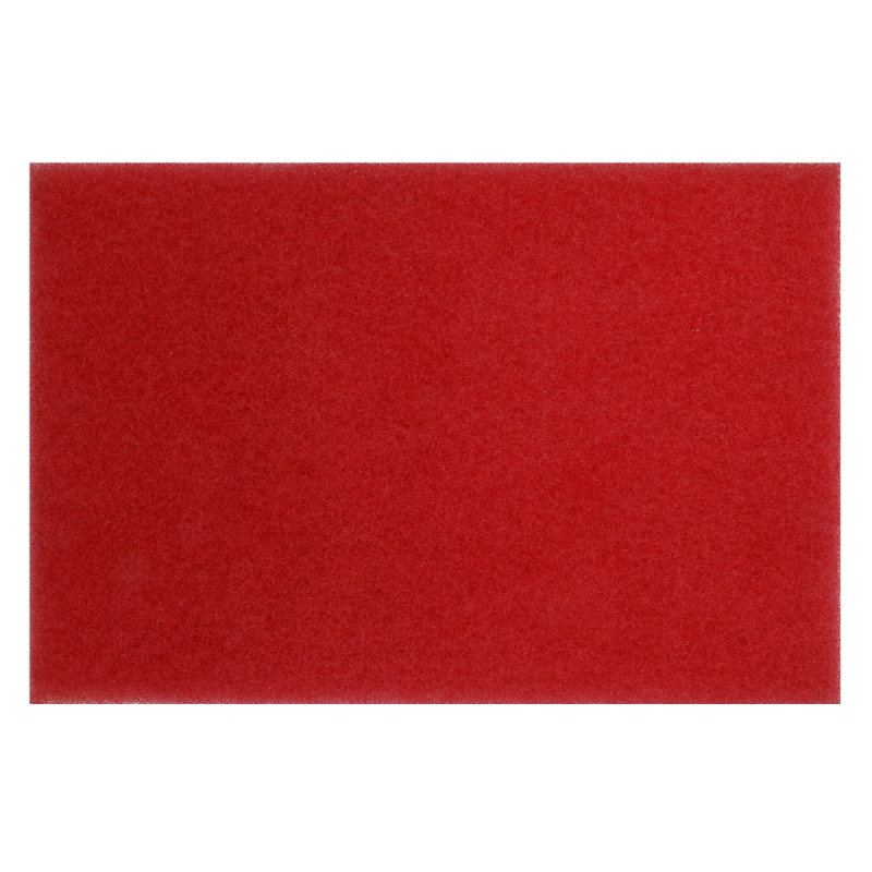 Red Buffing Pads 12 x 18 x 1" - Pack of 5