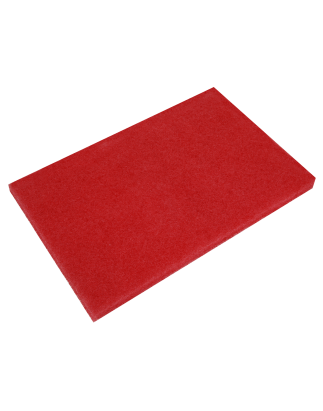 Red Buffing Pads 12 x 18 x 1" - Pack of 5