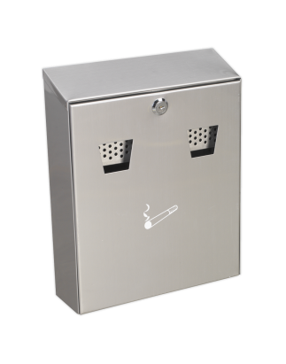 Wall-Mounting Cigarette Bin Stainless Steel