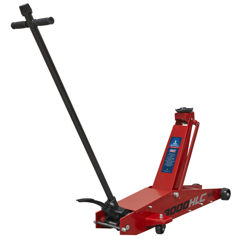 Premier Long Reach High Lift Trolley Jack 3 Tonne