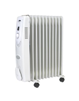 11-Element Oil-Filled Radiator 2500W/230V