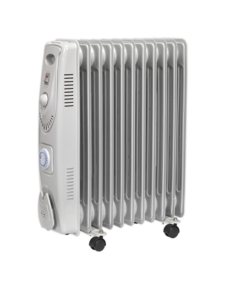 11-Element Oil Filled Radiator with Timer 2500W/230V