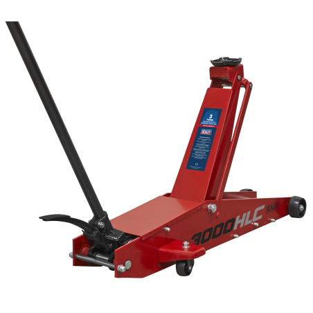 Premier Long Reach High Lift Trolley Jack 3 Tonne