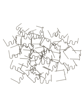 Agrafes ondulées 0,8 mm - Paquet de 100