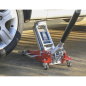 Premier Low Profile Aluminium Trolley Jack with Rocket Lift 1.5 Tonne