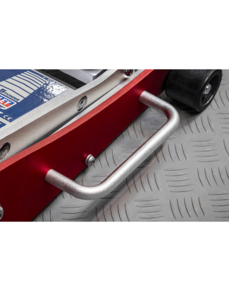 Premier Low Profile Aluminium Trolley Jack with Rocket Lift 1.5 Tonne