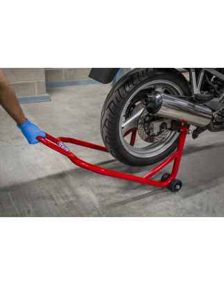 Universal Rear Paddock Stand with Rubber Supports