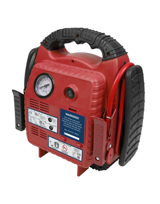 RoadStart® 12V Emergency Jump Starter with Air Compressor 900 Peak Amps