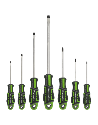 Screwdriver Set 7pc GripMAX® - Hi-Vis Green