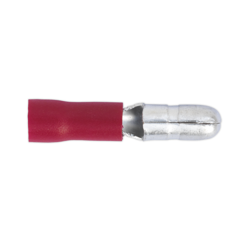 Bullet Terminal Ø4mm Mâle Rouge Paquet de 100