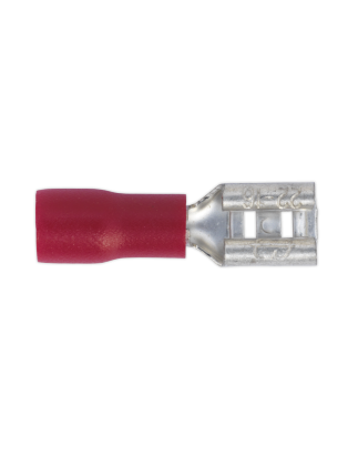 Borne Push-On 4,8 mm Femelle Rouge Paquet de 100