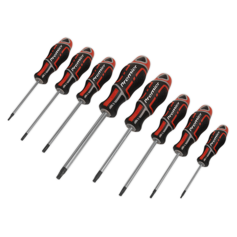 Screwdriver Set 8pc Security TRX-Star* GripMAX® - Red