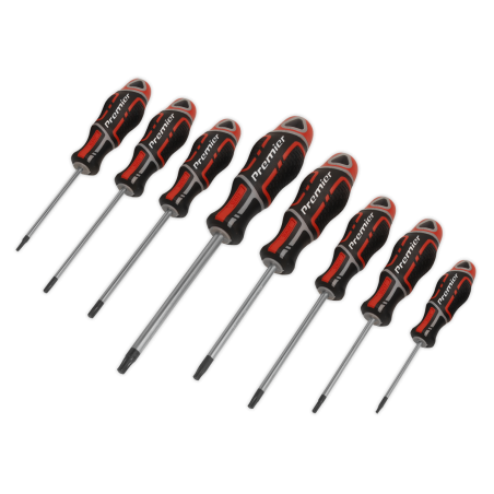 Screwdriver Set 8pc Security TRX-Star* GripMAX® - Red