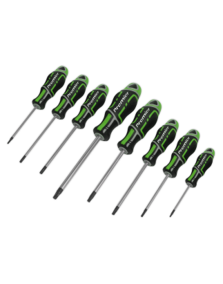 Screwdriver Set 8pc Security TRX-Star* GripMAX® - Hi-Vis Green