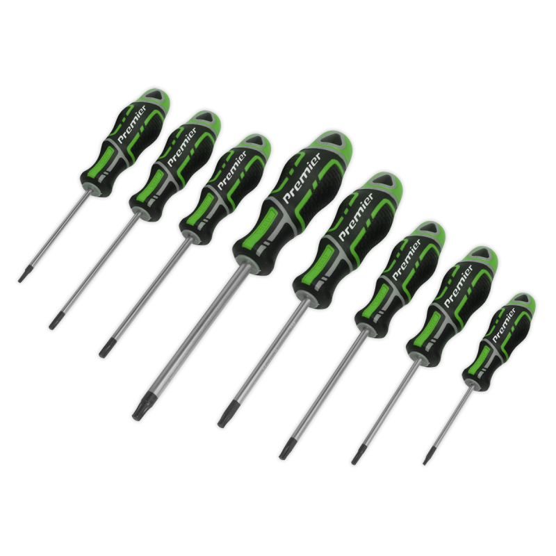 Screwdriver Set 8pc Security TRX-Star* GripMAX® - Hi-Vis Green