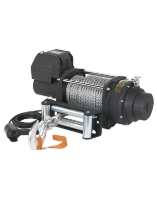 Premier Industrial Recovery Winch 8180kg (18000lb) Line Pull 12V