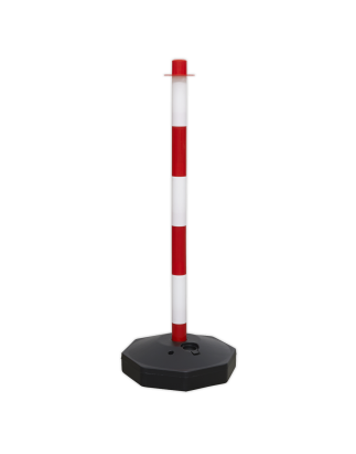 Red/White Post with Base