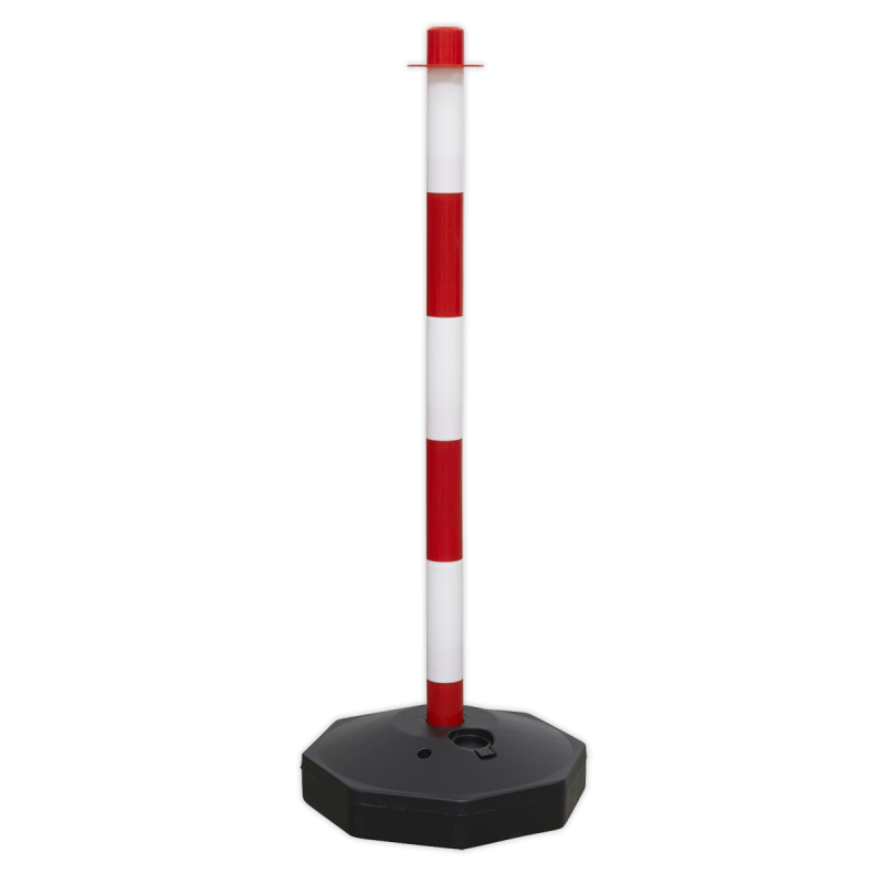 Red/White Post with Base