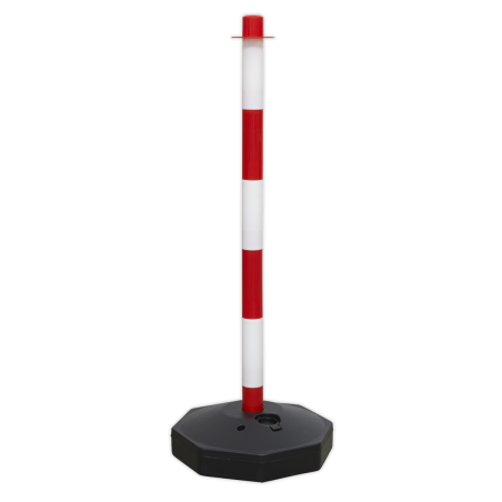 Red/White Post with Base