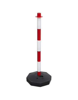 Red/White Post with Base