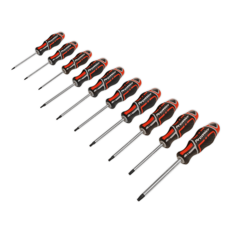 Screwdriver Set 10pc TRX-Star* GripMAX® - Red