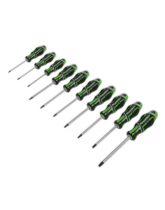 Screwdriver Set 10pc TRX-Star* GripMAX® - Hi-Vis Green