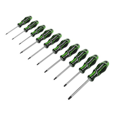 Screwdriver Set 10pc TRX-Star* GripMAX® - Hi-Vis Green