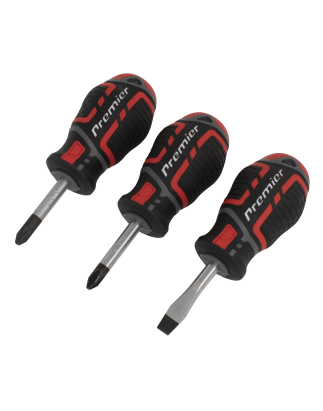 Screwdriver Set 3pc GripMAX® Stubby