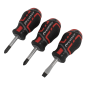 Screwdriver Set 3pc GripMAX® Stubby