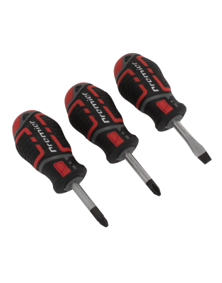 Screwdriver Set 3pc GripMAX® Stubby