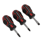 Screwdriver Set 3pc GripMAX® Stubby