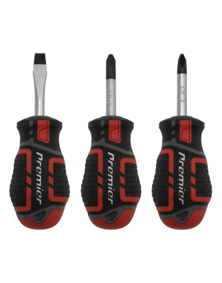 Screwdriver Set 3pc GripMAX® Stubby