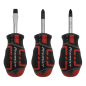 Screwdriver Set 3pc GripMAX® Stubby